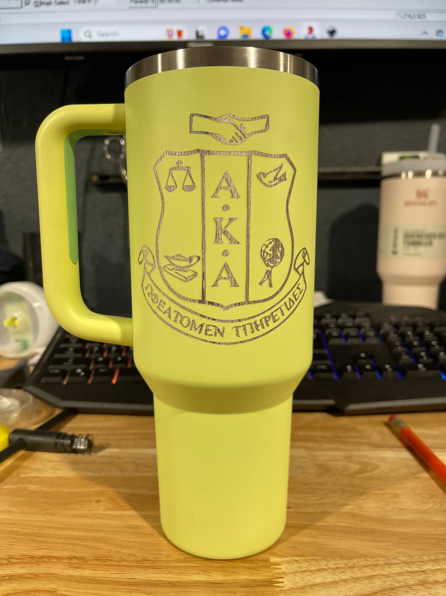 Uniquely Personalized - Custom Laser Engraved Stanley - 40oz