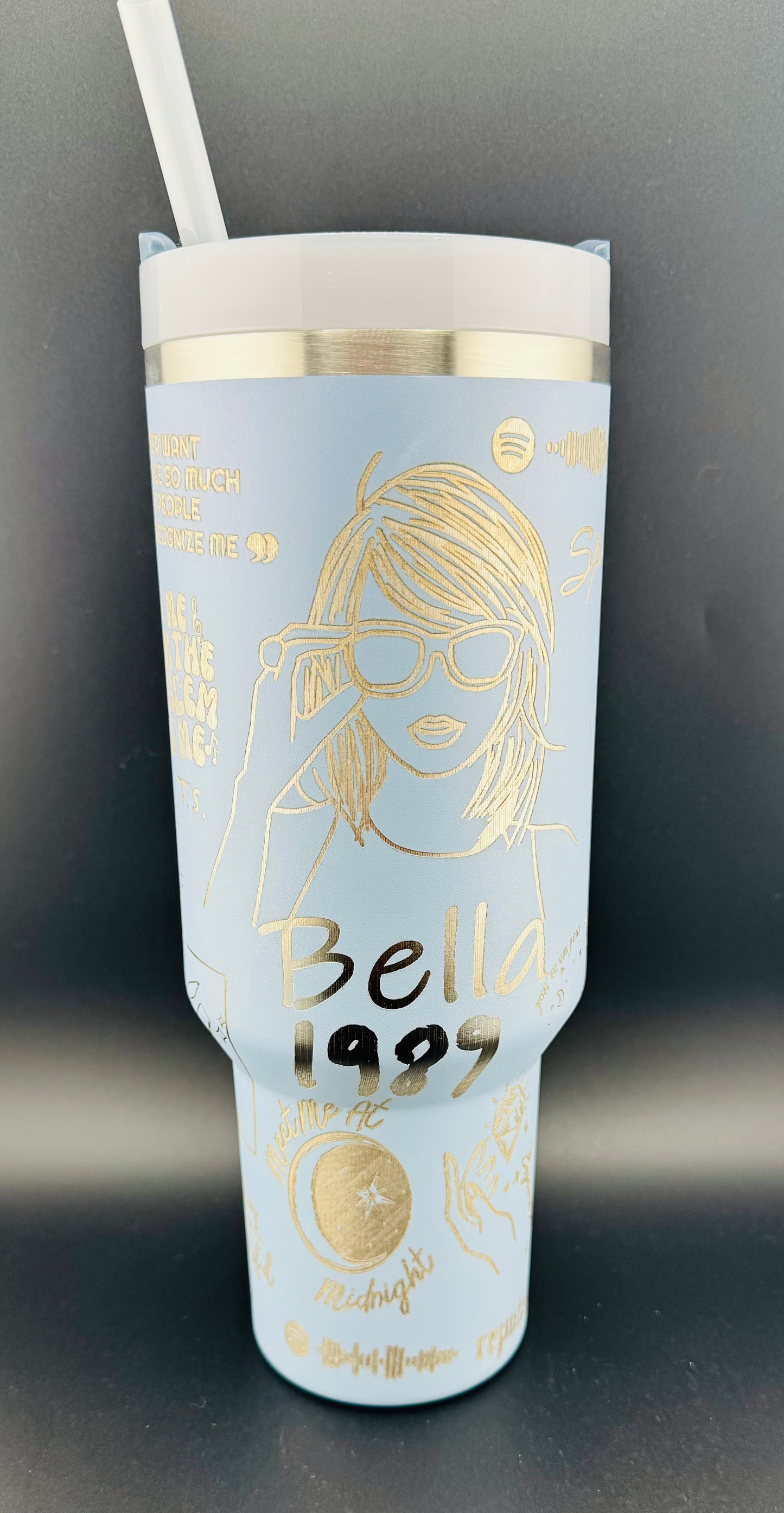 Taylor Swift Theme - Custom Laser Engraved Stanley - 40oz