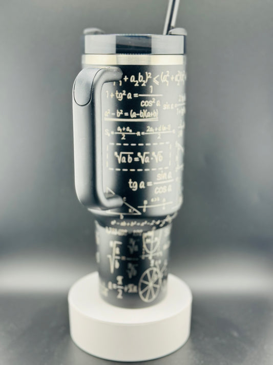 Math Equations - Custom Laser Engraved Stanley - 40oz