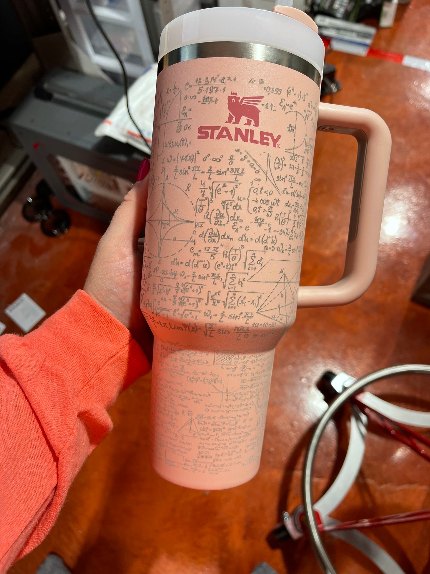 Math Equations - Custom Laser Engraved Stanley - 40oz