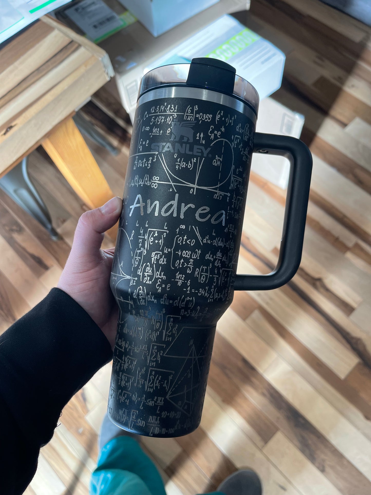 Math Equations - Custom Laser Engraved Stanley - 40oz