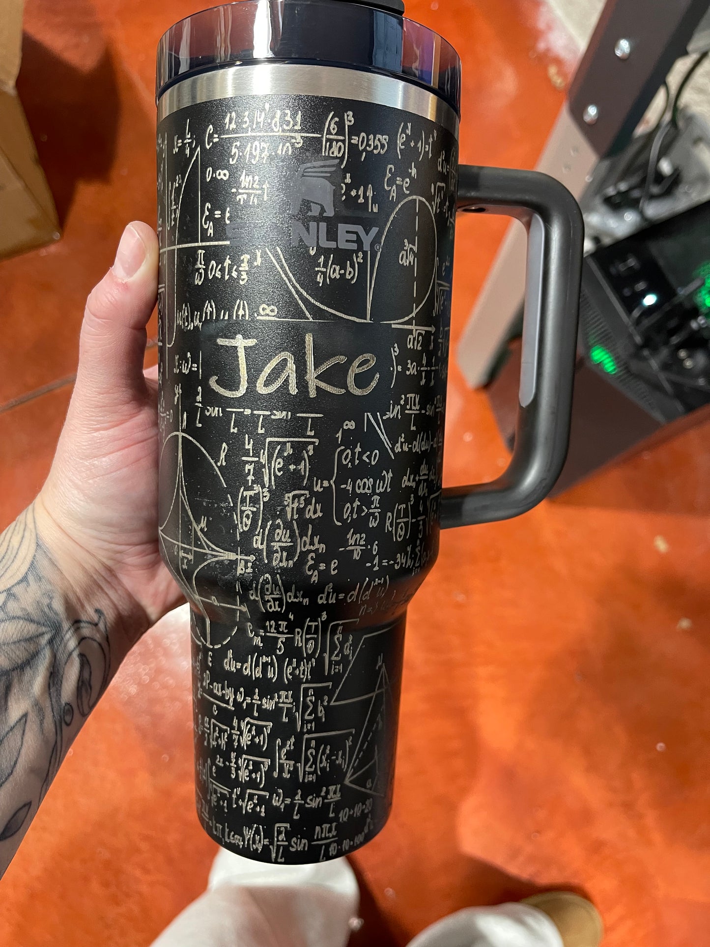 Math Equations - Custom Laser Engraved Stanley - 40oz