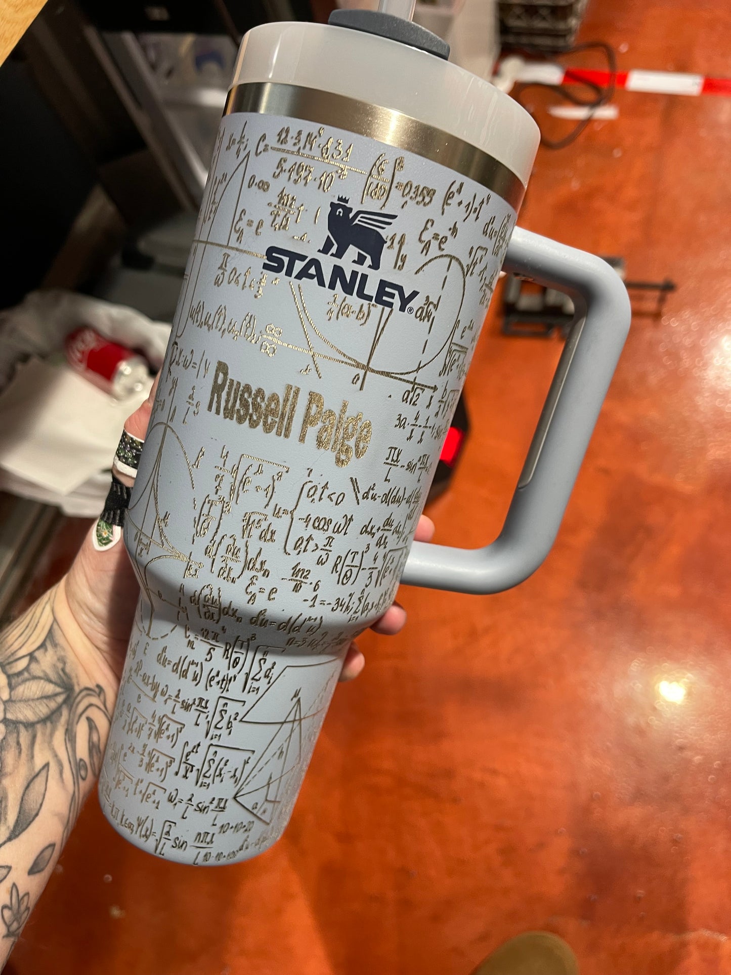 Math Equations - Custom Laser Engraved Stanley - 40oz