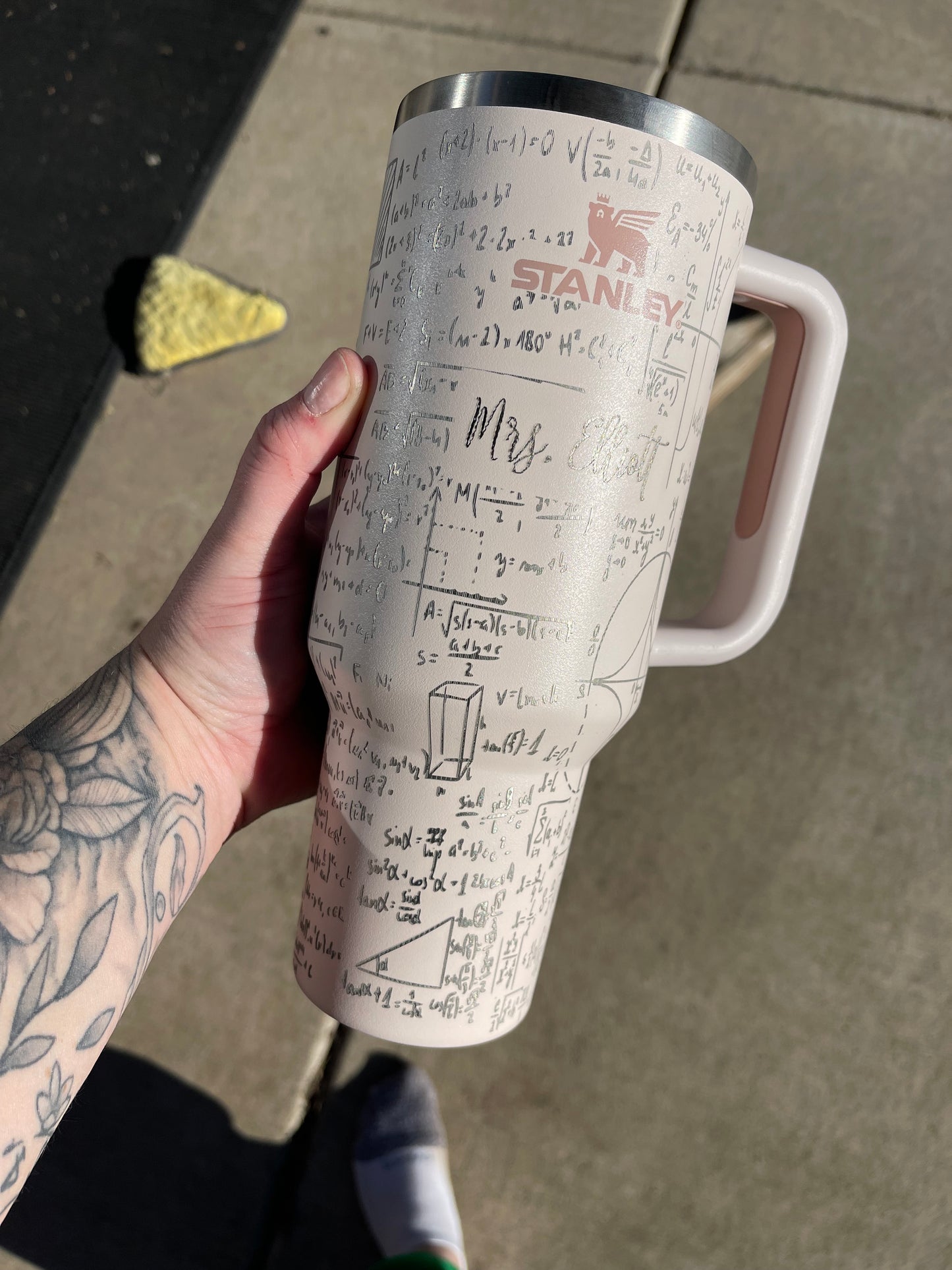 Math Equations - Custom Laser Engraved Stanley - 40oz