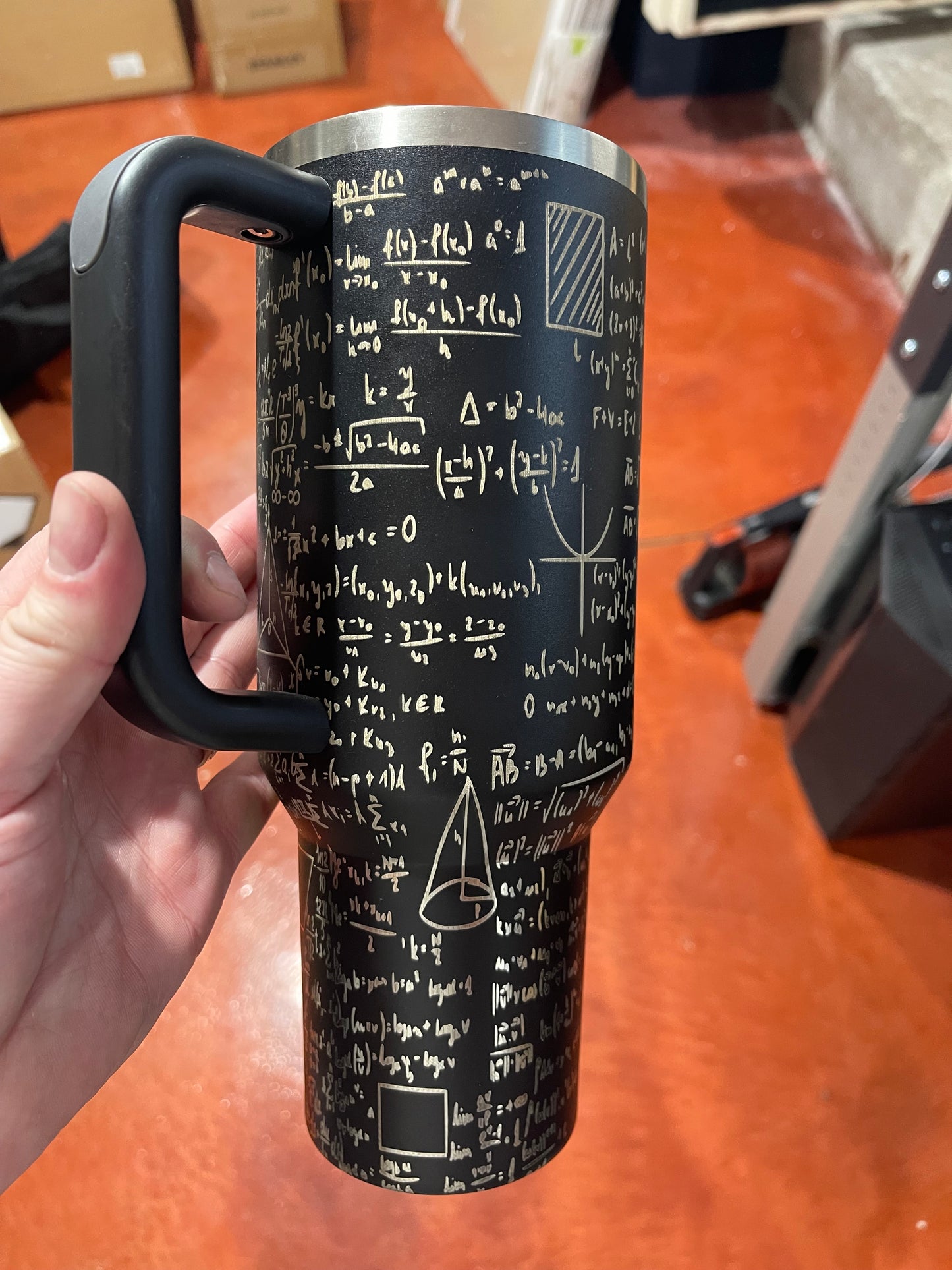 Math Equations - Custom Laser Engraved Stanley - 40oz