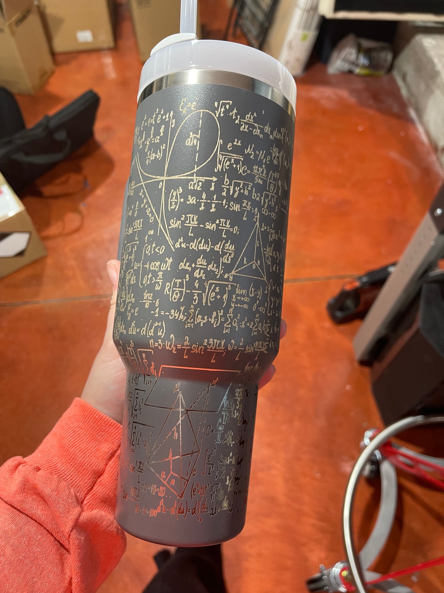 Math Equations - Custom Laser Engraved Stanley - 40oz