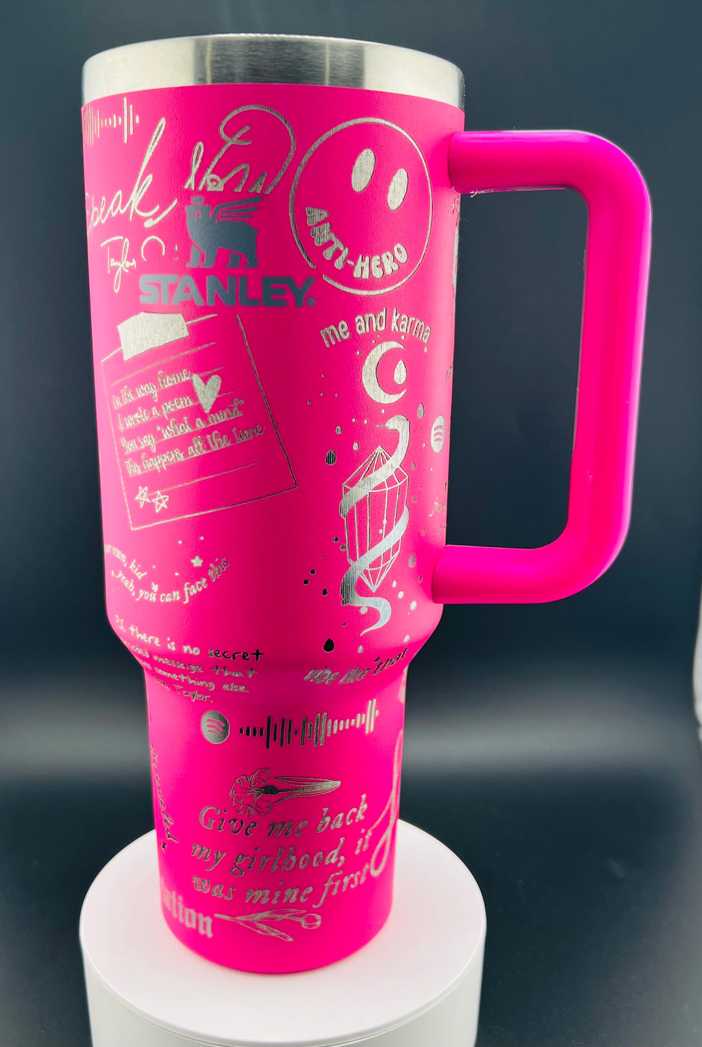 Taylor Swift Theme - Custom Laser Engraved Stanley - 40oz